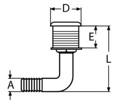 Krom Flanşlı Sintine Çıkışı, Firarı, Dirsek Tip Çeşitleri