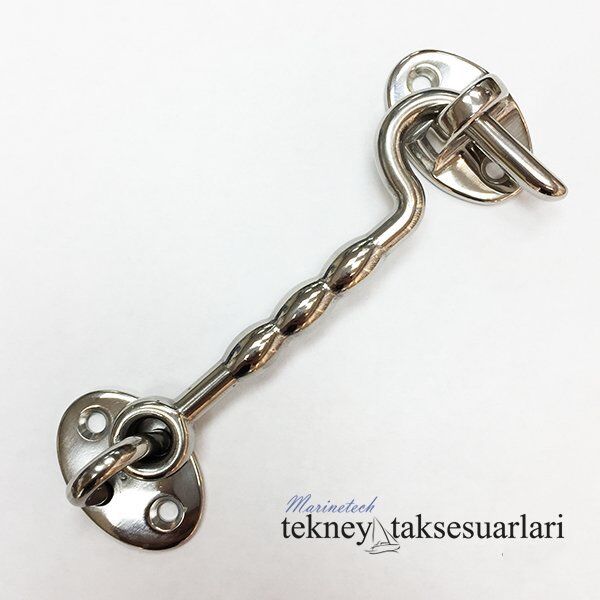 100mm Paslanmaz Kapı Kancası, Kilidi