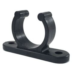 20mm Ay Klips, Esnek boru tutucu Siyah