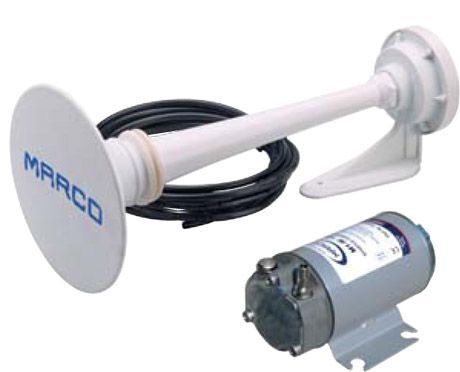Marco PW2 Kompresörlü Marin Korna - 12V / 25A (Ağır Hizmet)