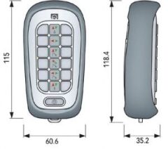 Quick Kablosuz uzaktan kumanda el ünitesi 12 Kanal