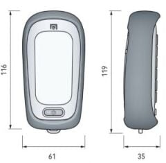 Quick Kablosuz uzaktan kumanda el ünitesi 12 Kanal