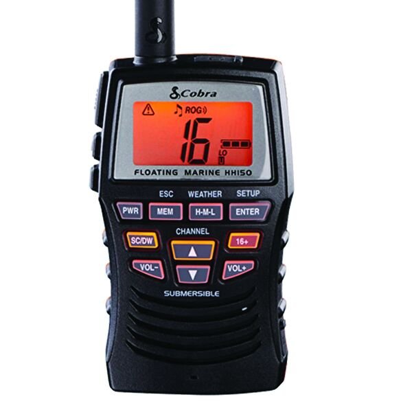 Cobra MR HH 150 FLT EU – Yüzer Tip El VHF Deniz Telsizi
