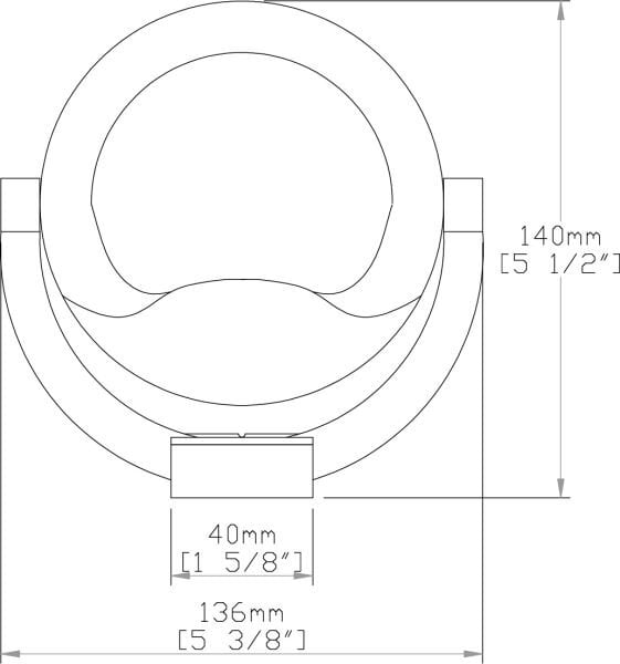 Autonautic C8-0026 Çok Yönlü Braketli Pusula Beyaz