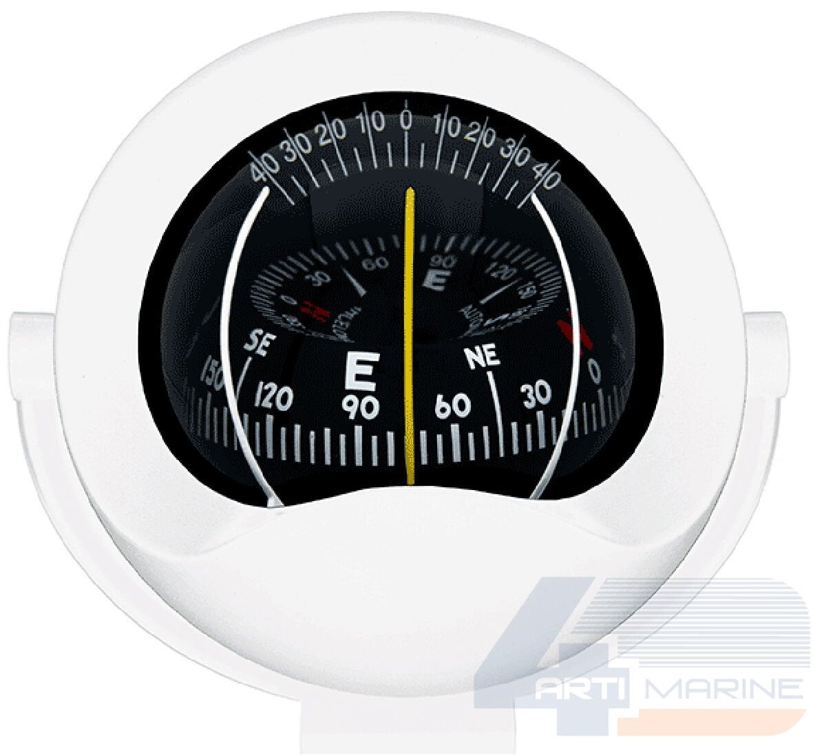 Autonautic C8-0026 Çok Yönlü Braketli Pusula Beyaz