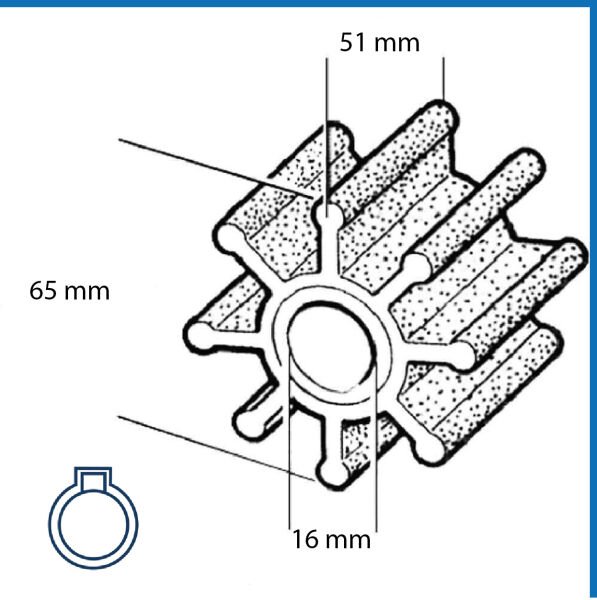 İmpeller Lastiği 15000K Sherwood