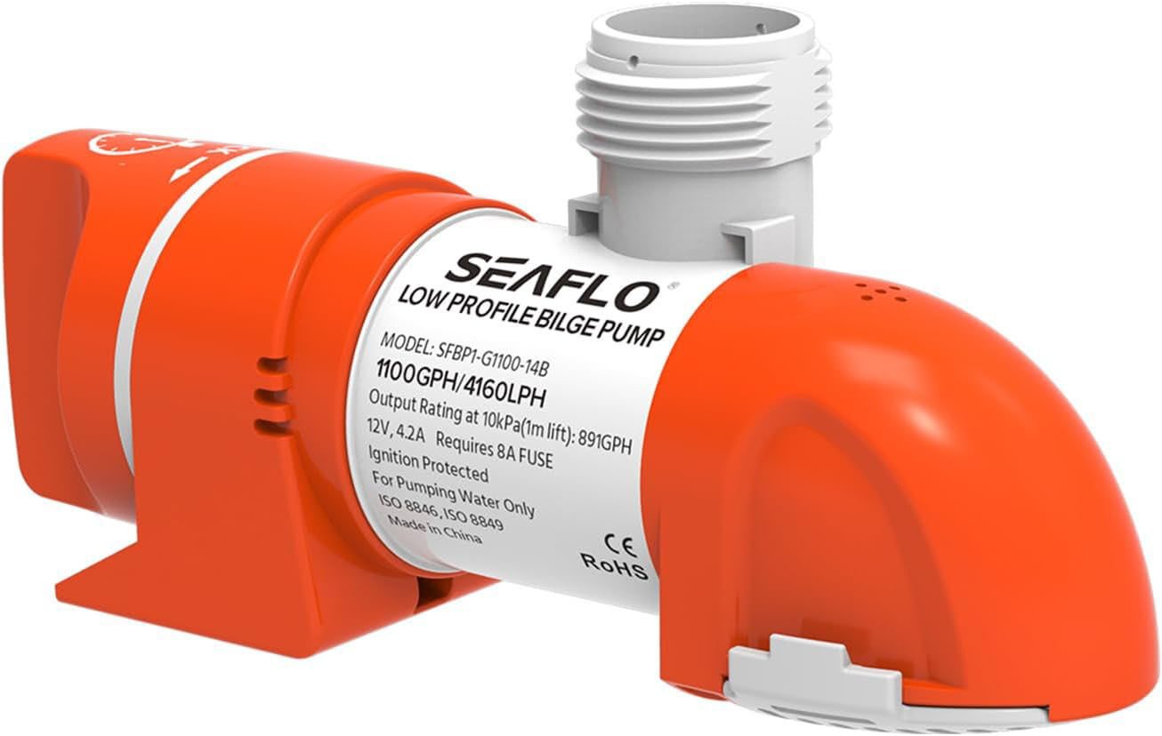 SEAFLO Otomatik Düşük Profil Sintine Pomp. 1100 Gbh 24 V