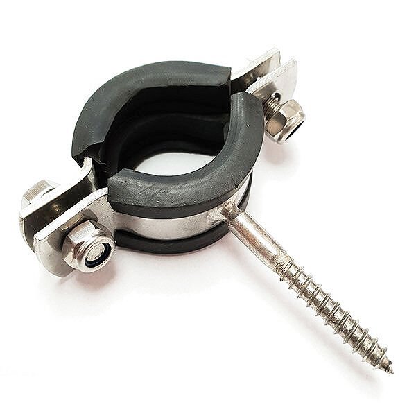 Paslanmaz Trifonlu Lastikli Boru Kelepçesi