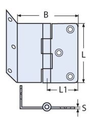 316 Kalite PaslanmazMenteşe
