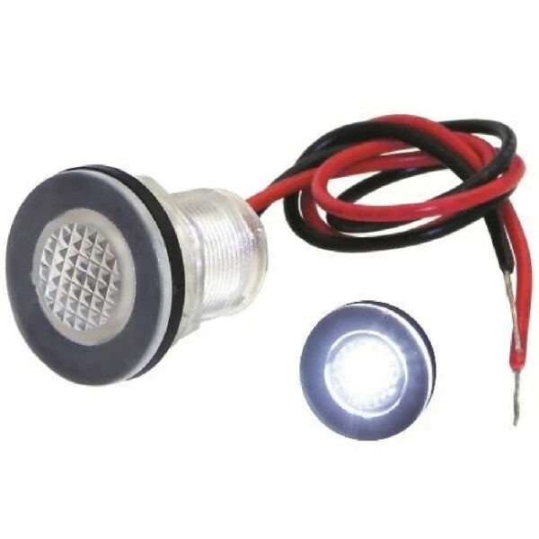 Yuvarlak Merdiven Lambası Beyaz/Mavi 12V