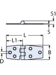 PASLANMAZ MENTEŞE 97X38