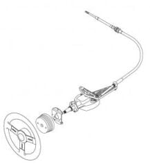 Teleflex Jet Boat Dümen spirali 213 cm