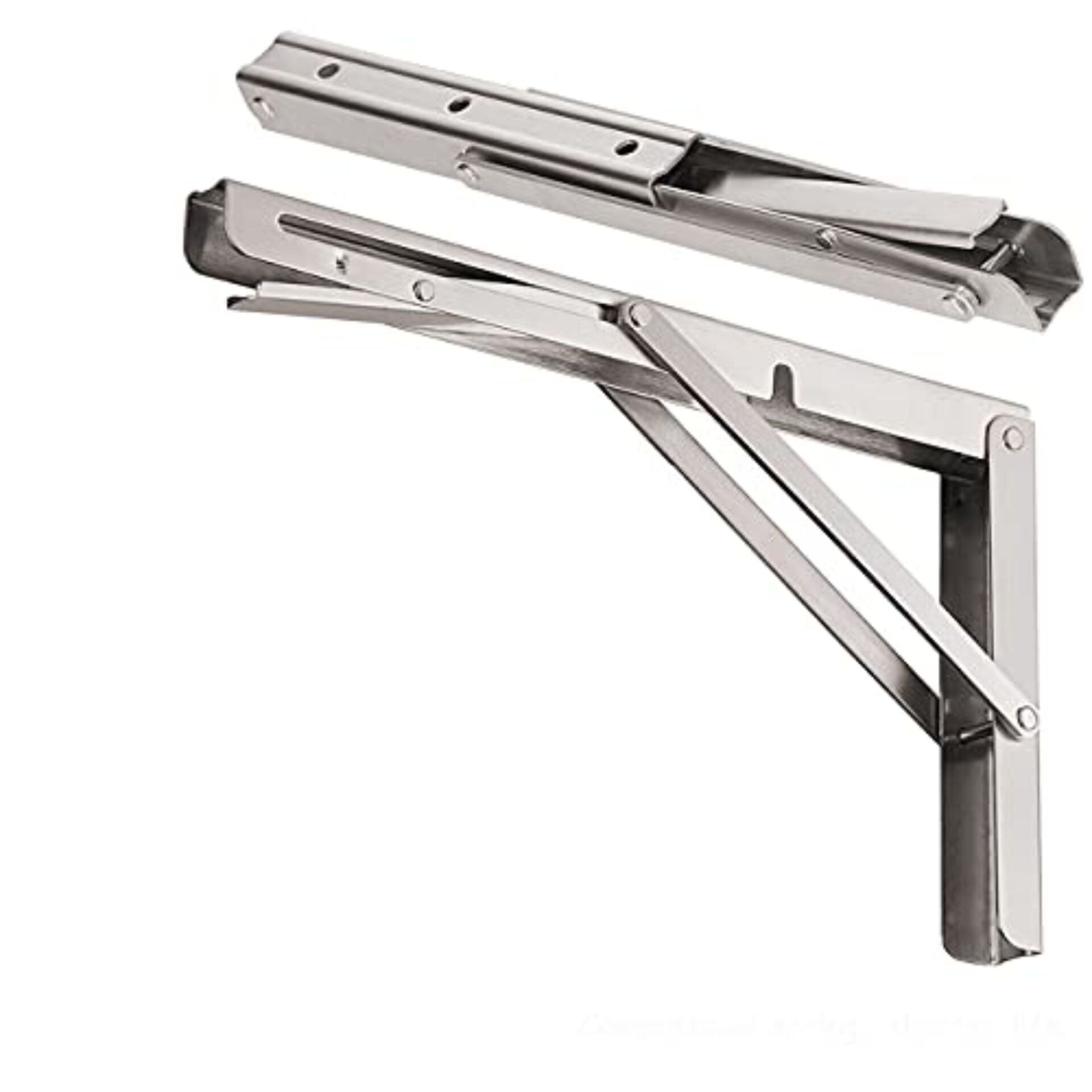 4'lü Ekonomik Paket: 4PLUS Katlanabilir Masa Braketi Seti - AISI 304 Paslanmaz - 30x17 cm