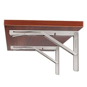 4'lü Ekonomik Paket: 4PLUS Katlanabilir Masa Braketi Seti - AISI 304 Paslanmaz - 30x17 cm