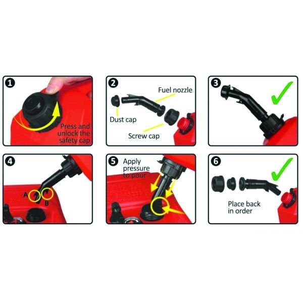 Osculati yakıt bidonu 10LT