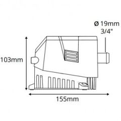 Attwood Sahara Mk2 sintine pompası 800. 12V