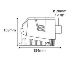 Attwood Sahara Mk2 sintine pompası. 1200. 12V