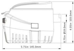 Tooflo otomatik sintine Pompası. 750.  12V