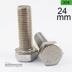 M24 Paslanmaz Civata Çeşitleri DIN933 / DIN931