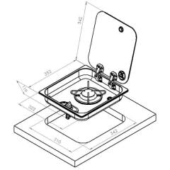NAVY LOAD Tekli Camlı Gömme Ocak