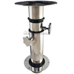 Gömme 3 Kademeli Teleskopik Paslanmaz Masa Ayağı