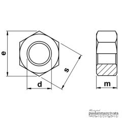 Paslanmaz Somun Çeşitleri DIN934