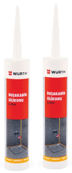 WÜRTH DUŞAKABİN SİLİKONU ŞEFFAF 310ML 2Lİ EKO PAKET