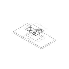 NAVY LOAD Çiftli Camlı Gömme Ocak