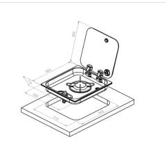 NAVY LOAD Cam Kapaklı Tekli Ocak