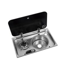 NAVY LOAD Cam Kapaklı Ocak Evye