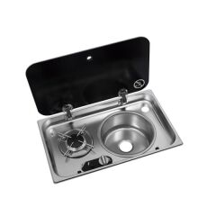 NAVY LOAD Cam Kapaklı Ocak Evye