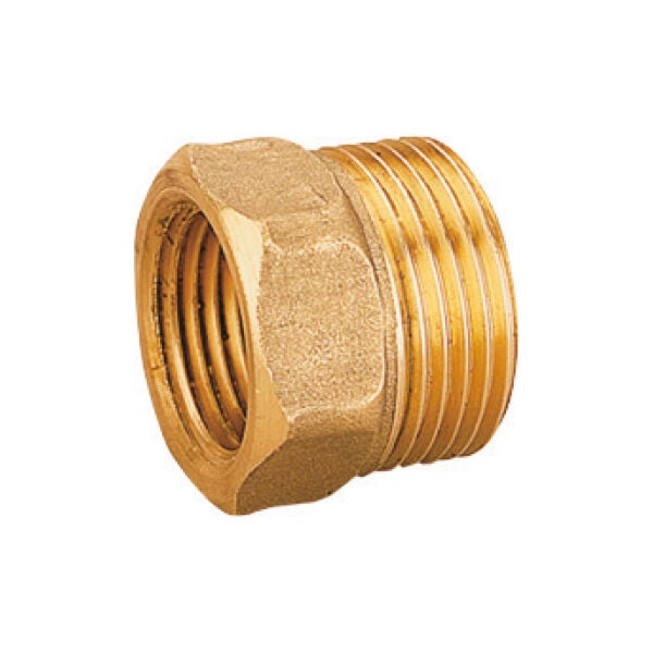 3/4'' - 1/2'' Pirinç (Sarı) Redüksiyon – Paslanmaz, Dayanıklı ve Sızdırmaz Bağlantı
