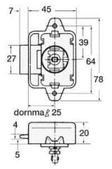 Basmalı butonlu yaylı kilit