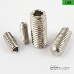 12mm Paslanmaz Setskur Çeşitleri, (Kafasız alyan) DIN916
