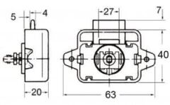 Basmalı butonlu yaylı kilit
