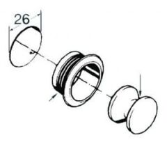 Basmalı butonlu yaylı kilit