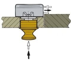 Vetus gömme kulplu kilit