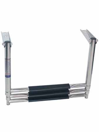 3 Basamaklı Geniş Teleskopik Merdiven  316 Kalite