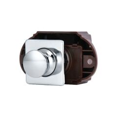 DOLAP KULBU BASMALI KARE KROM KAPLI 28MM