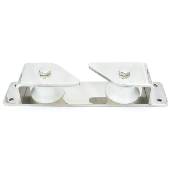 Paslanmaz Çelik Makaralı Kurtağzı 140 mm - Çift Makaralı Krom Tekne Kurtağzı