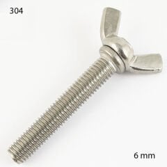 M6 Paslanmaz Kelebek Civata Çeşitleri DIN316