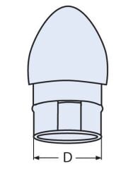 BORU SONU KAPAĞI ÇAP:22MM