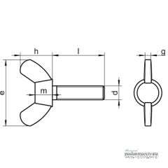 M10 Paslanmaz Kelebek Civata Çeşitleri DIN316