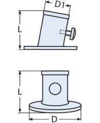 26mm Bayrak Direği Ayağı