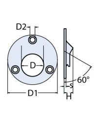 22mm 60 Vardavela Boru Ayağı - Kaynak