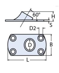 25mm 60 Vardavela Boru Ayağı - Kaynak
