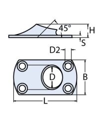 22mm 45 Vardavela Boru Ayağı - Kaynak
