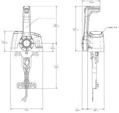 Seastar CHX8641 tekli kumanda kolu