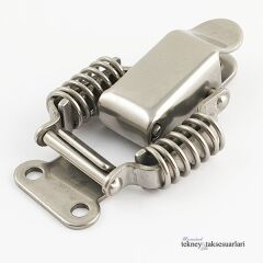 60-63 X 15 mm, Paslanmaz Mandallı Kilit, Yaylı