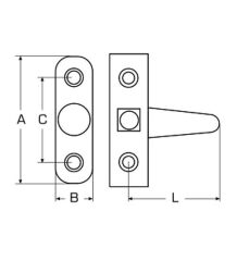 Kapı Mandalı - Kilitli